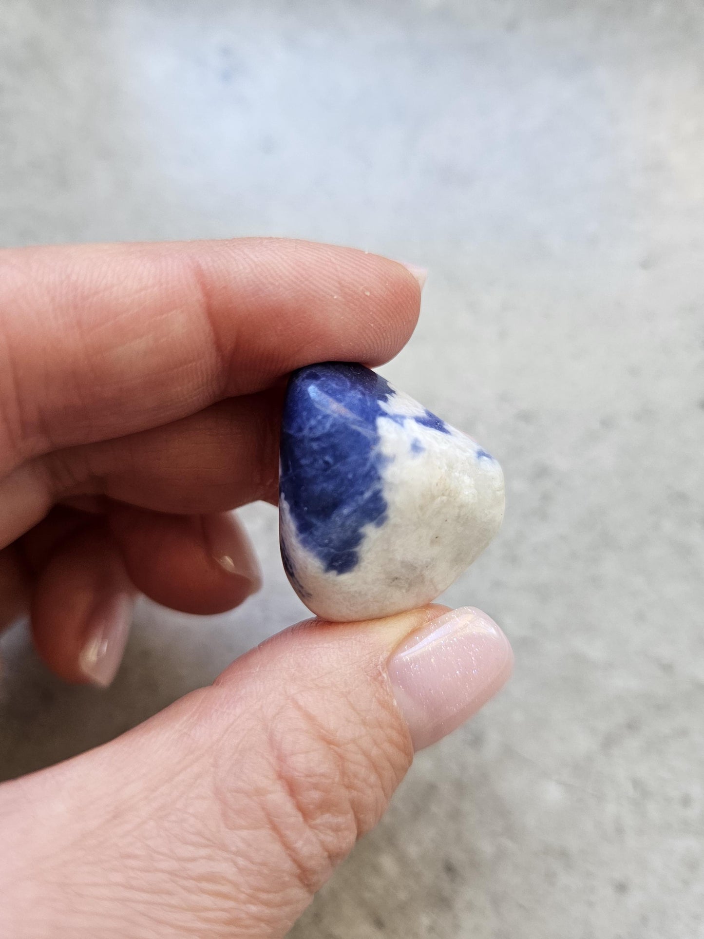 Sodalite tumbled stone One (1)