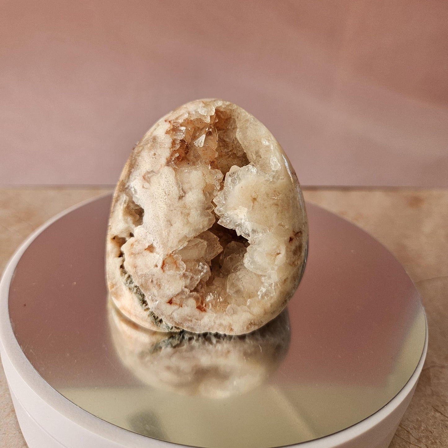 Pink Amethyst Freeform Egg Shaped