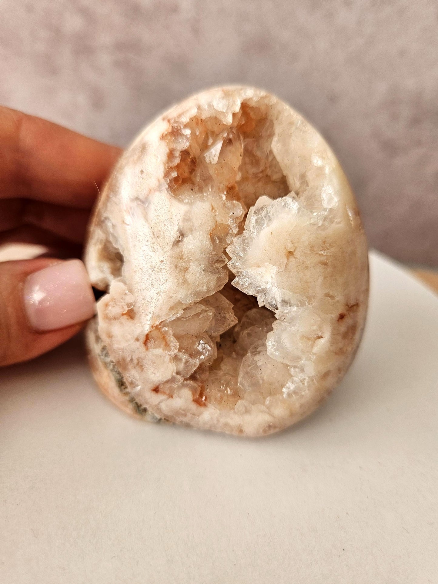 Pink Amethyst Freeform Egg Shaped