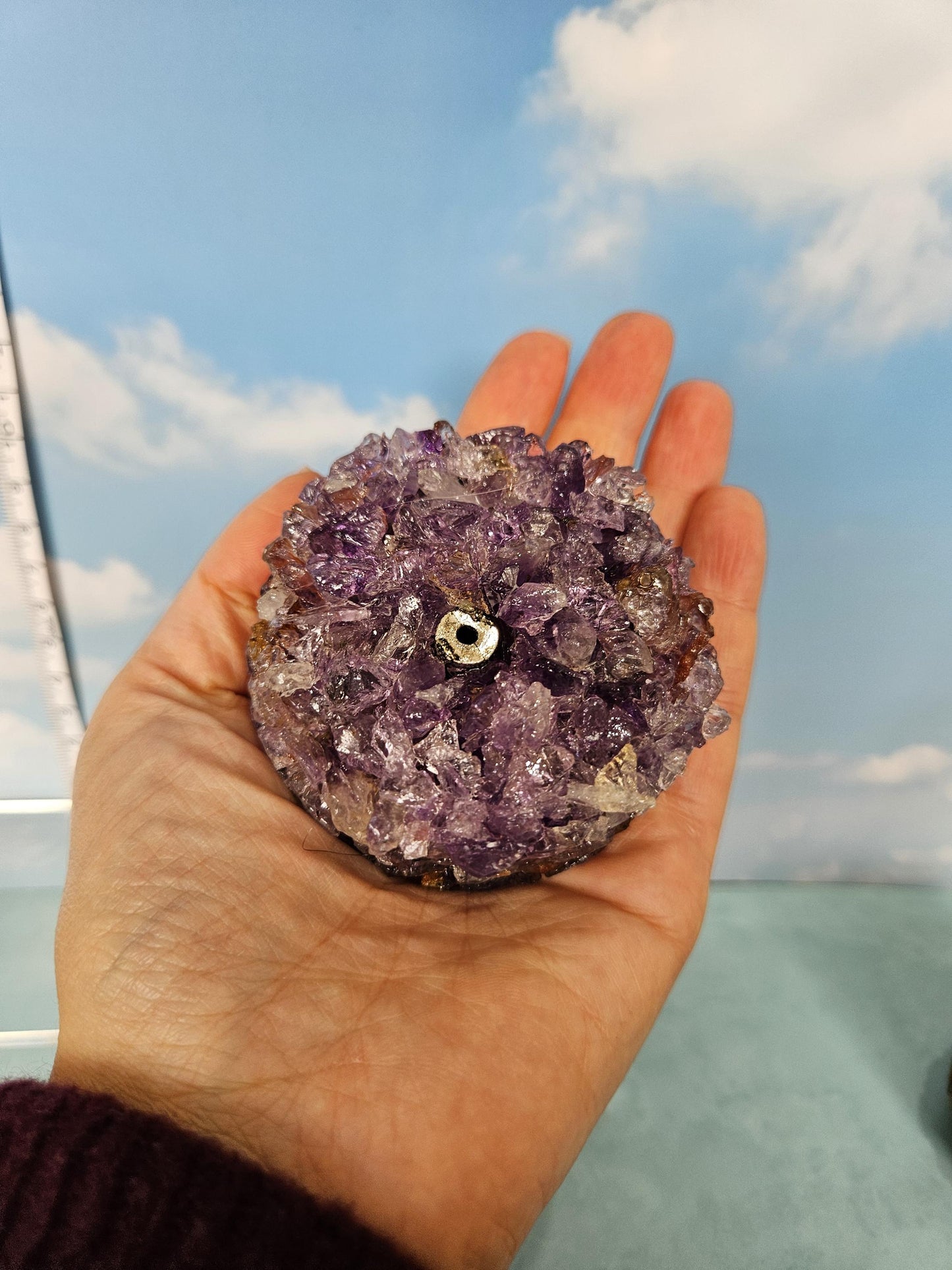 Amethyst Incense Holder