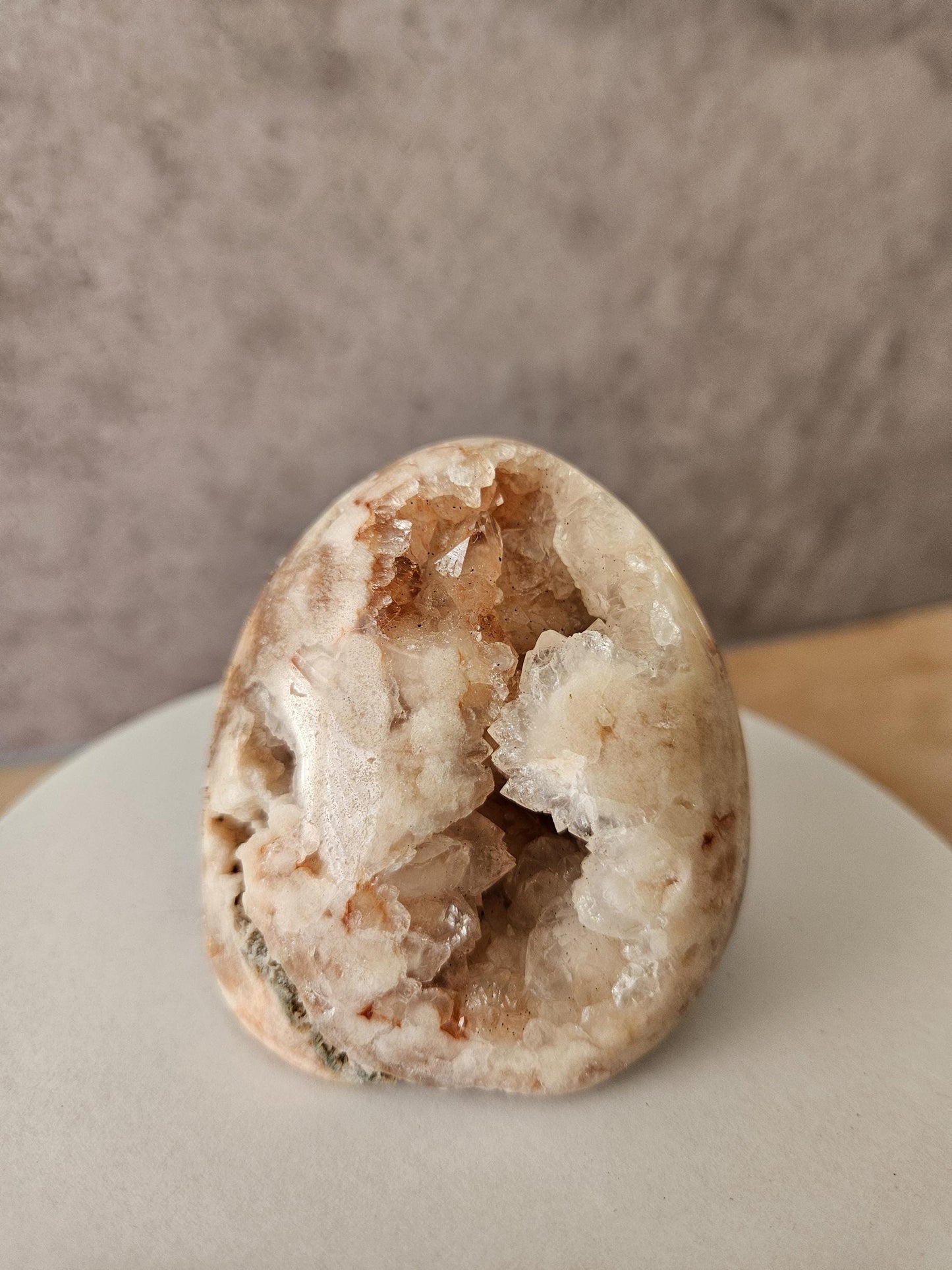 Pink Amethyst Freeform Egg Shaped