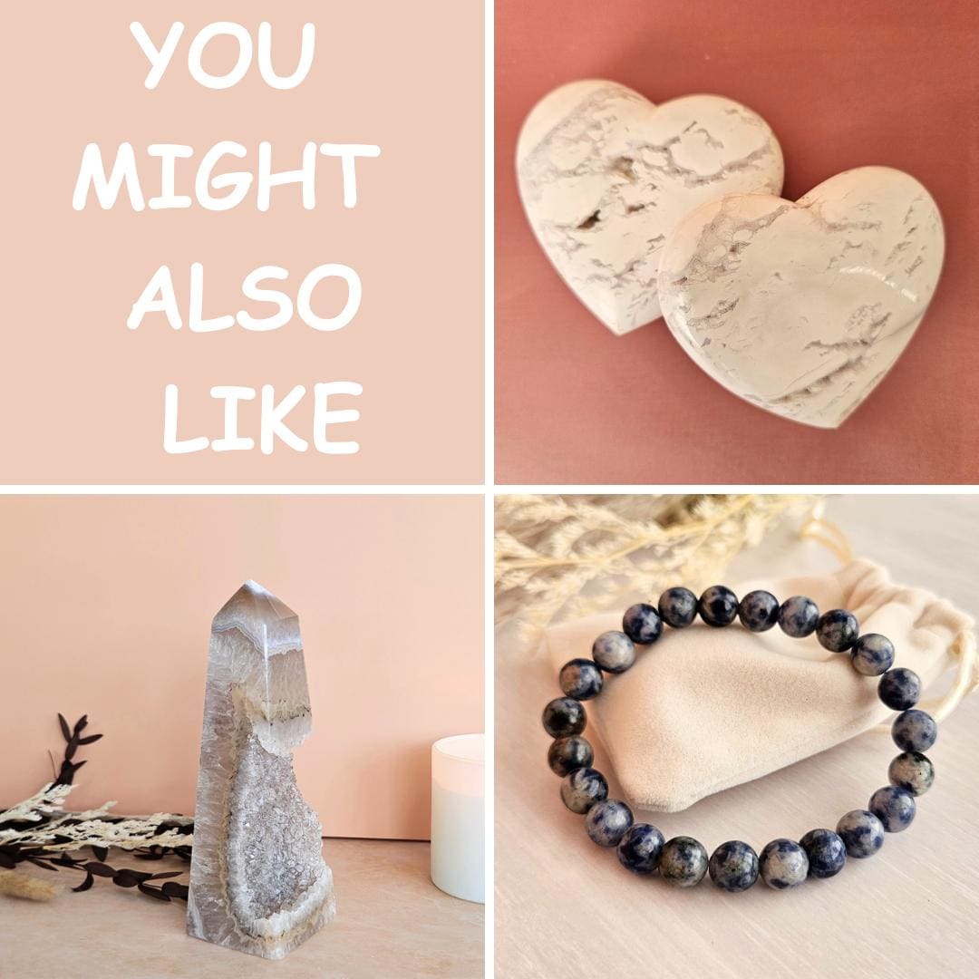 Sodalite crystal flame carving