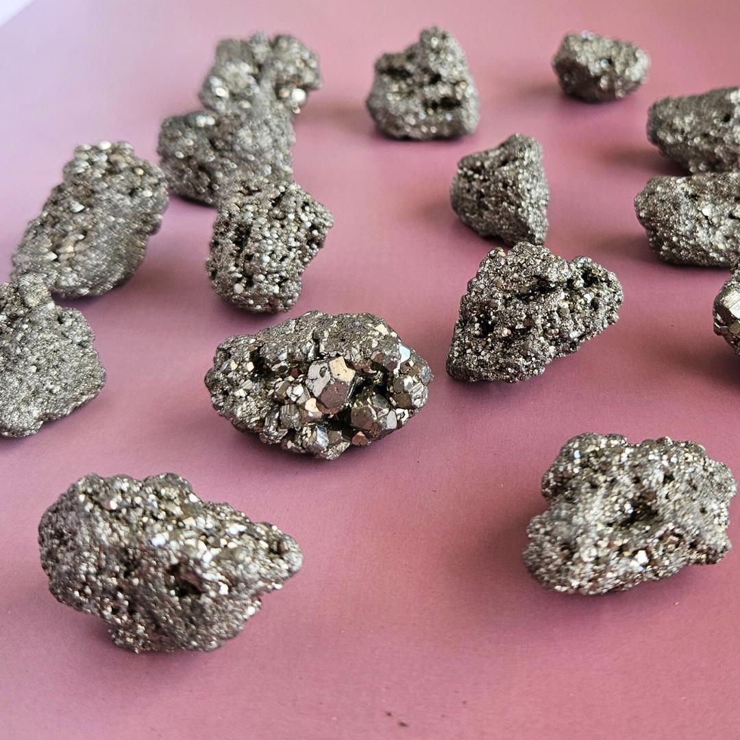 Raw pyrite cluster