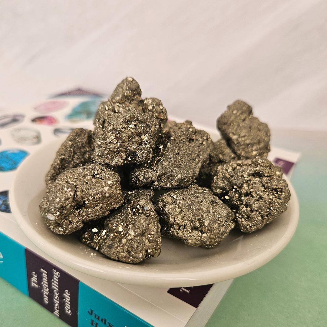 Raw pyrite cluster