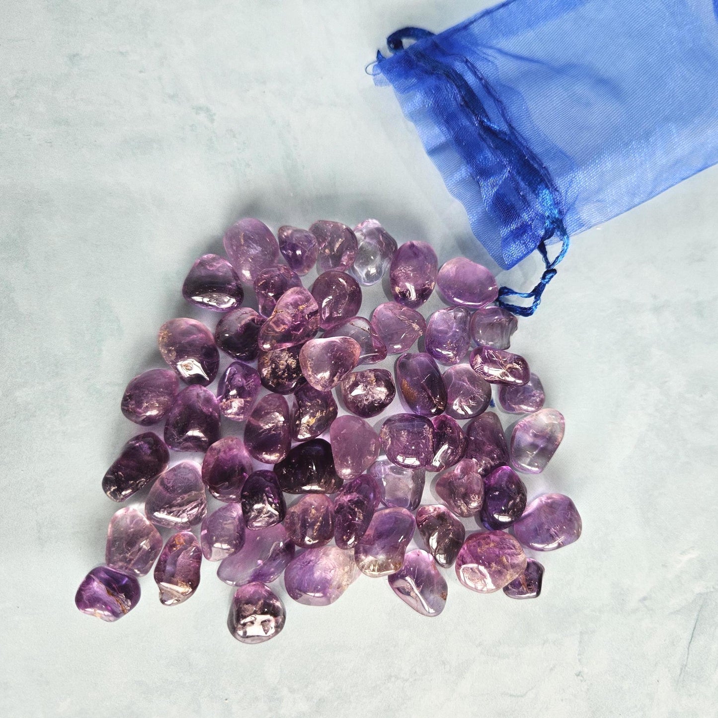 Amethyst mini tumbled stones bulk 100g