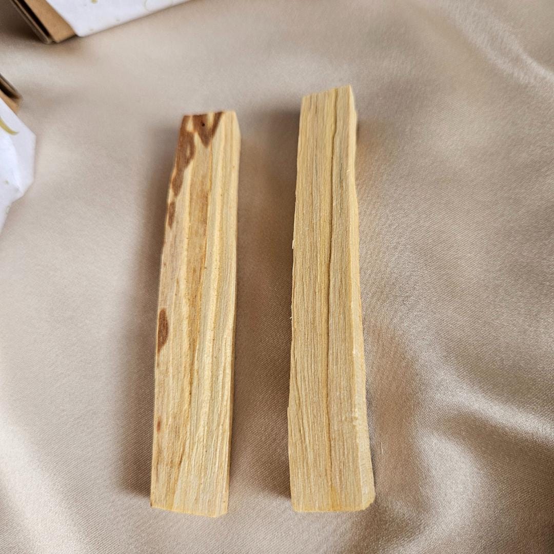 Crystal kit energy cleansing selenite and palo santo gift box for home