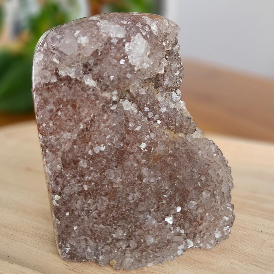 Raw Amethyst Crystal Display Large Freeform Geode Natural Cluster Home