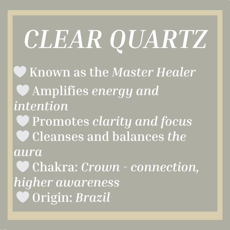 Clear quartz palmstone natural crystal worry stone