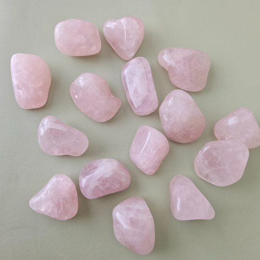 Rose quartz tumbled stone One (1)