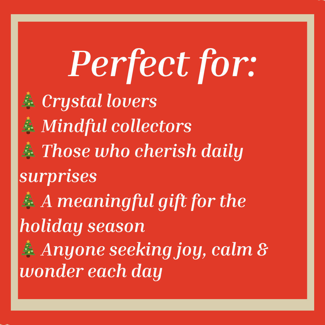 DELUXE Christmas crystal advent calendar