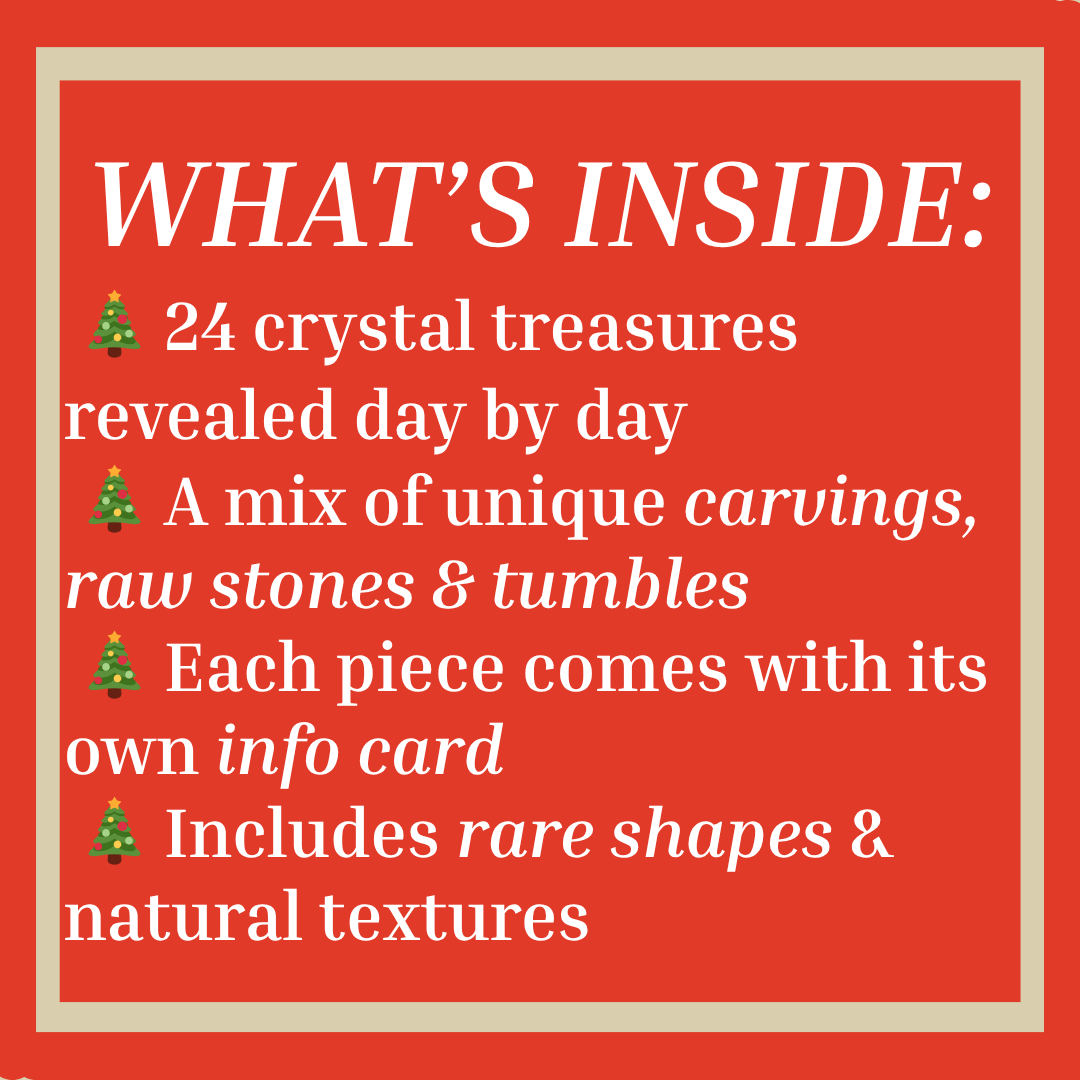 DELUXE Christmas crystal advent calendar