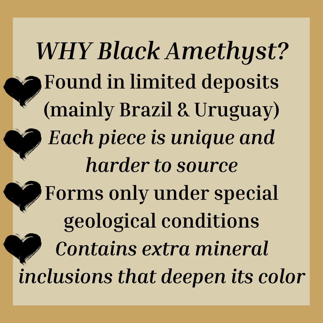 Black Amethyst Crystal Geode Natural Mineral Specimen