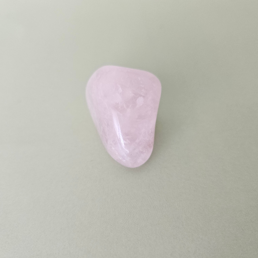 Rose quartz tumbled stone One (1)