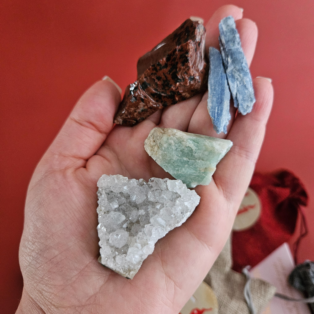 Crystal Advent Calendar 12 Days Gemstone Countdown Crystal Gift Set for Christmas