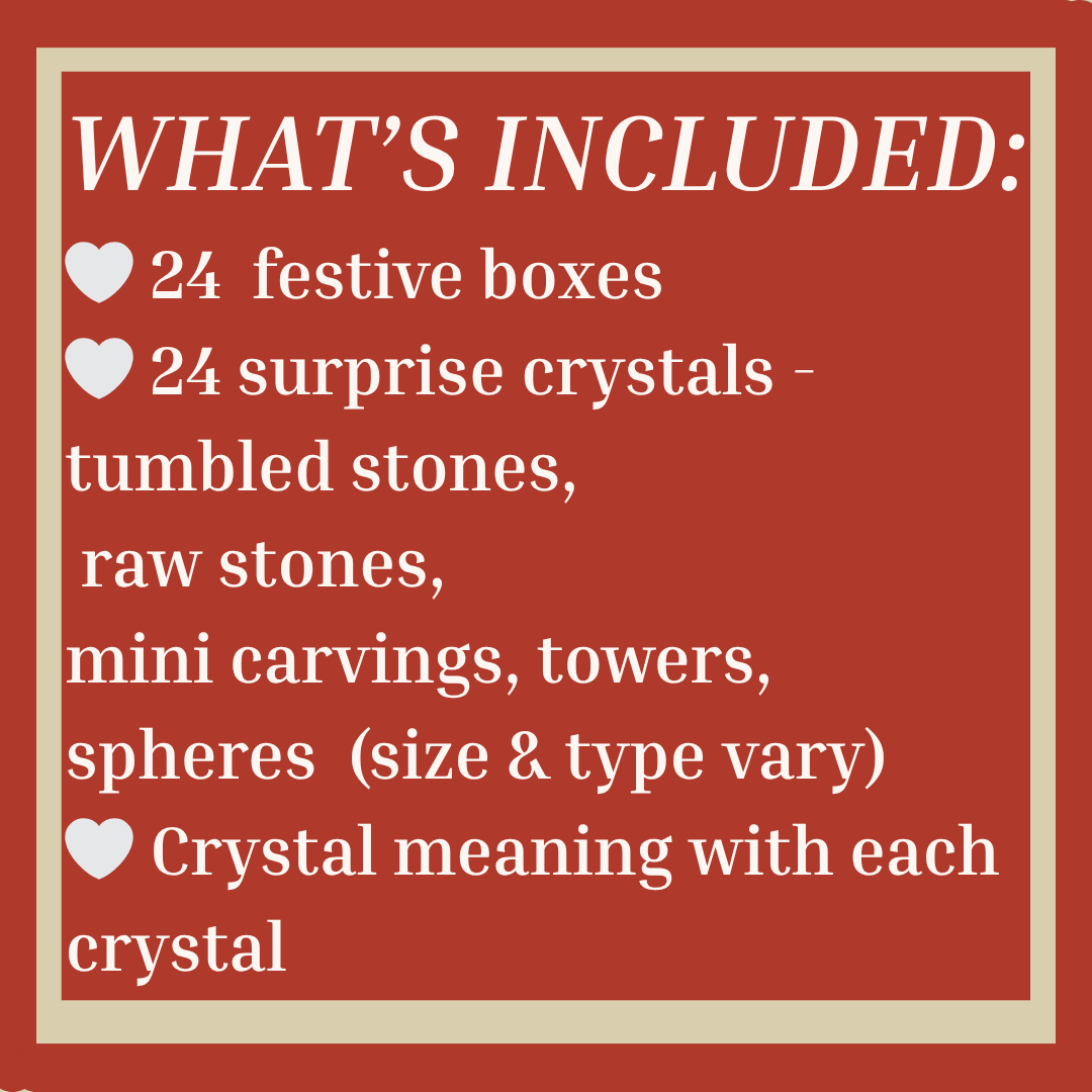LUX Crystal Advent Calendar Christmas 24 day countdown set