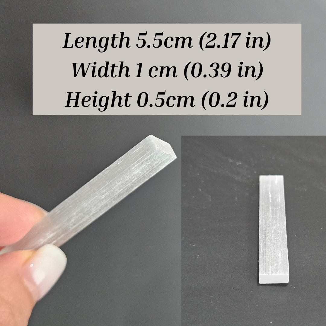 Mini Selenite Sticks White Satin Spar Crystal Cleansing Wands