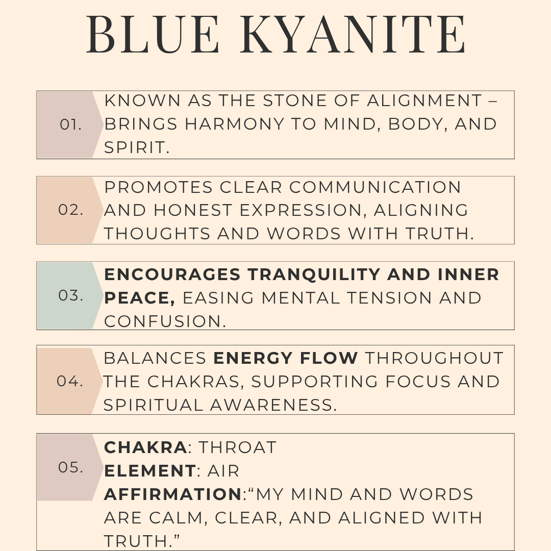 Kyanite Crystal Mineral display