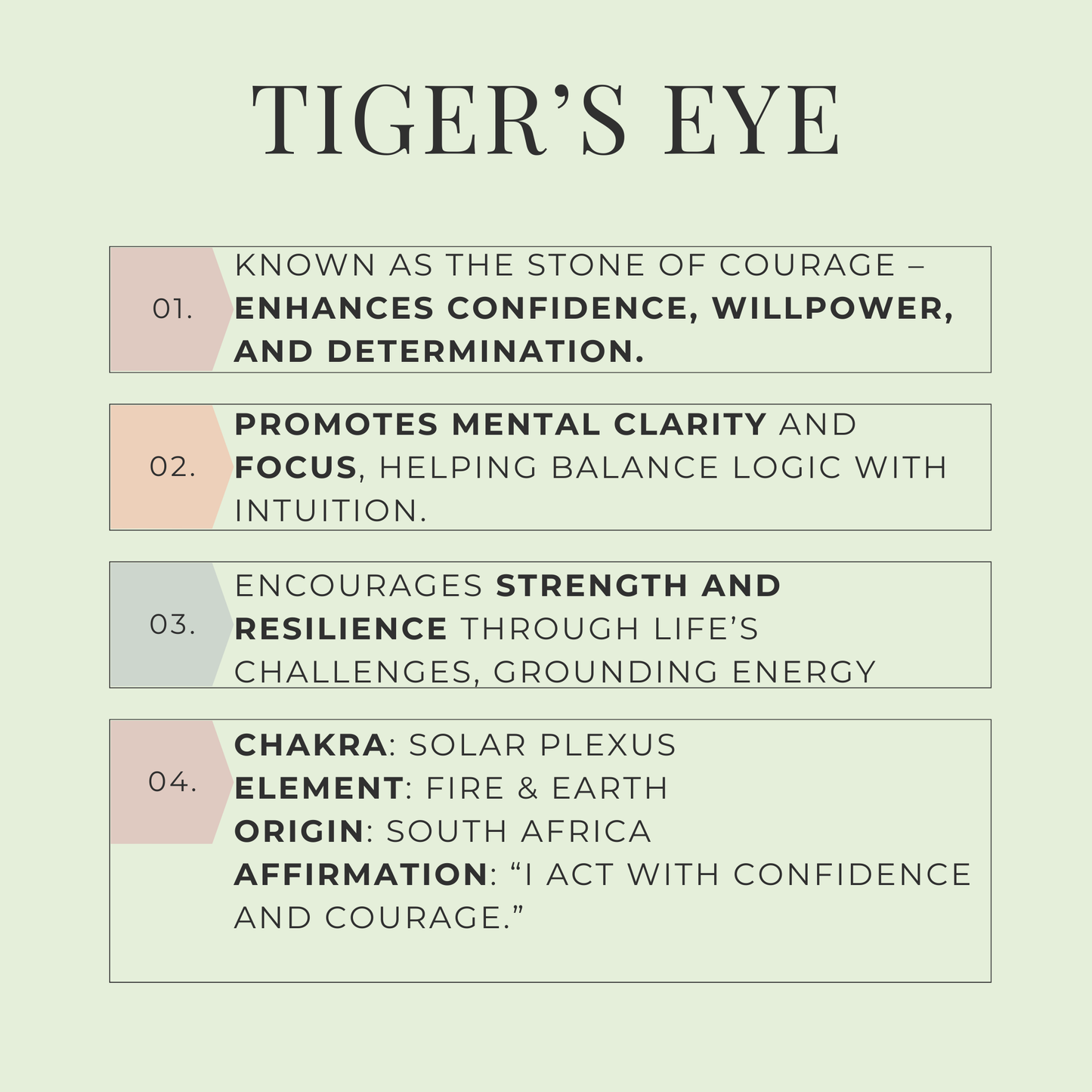 Tigers Eye Tumbled Stone