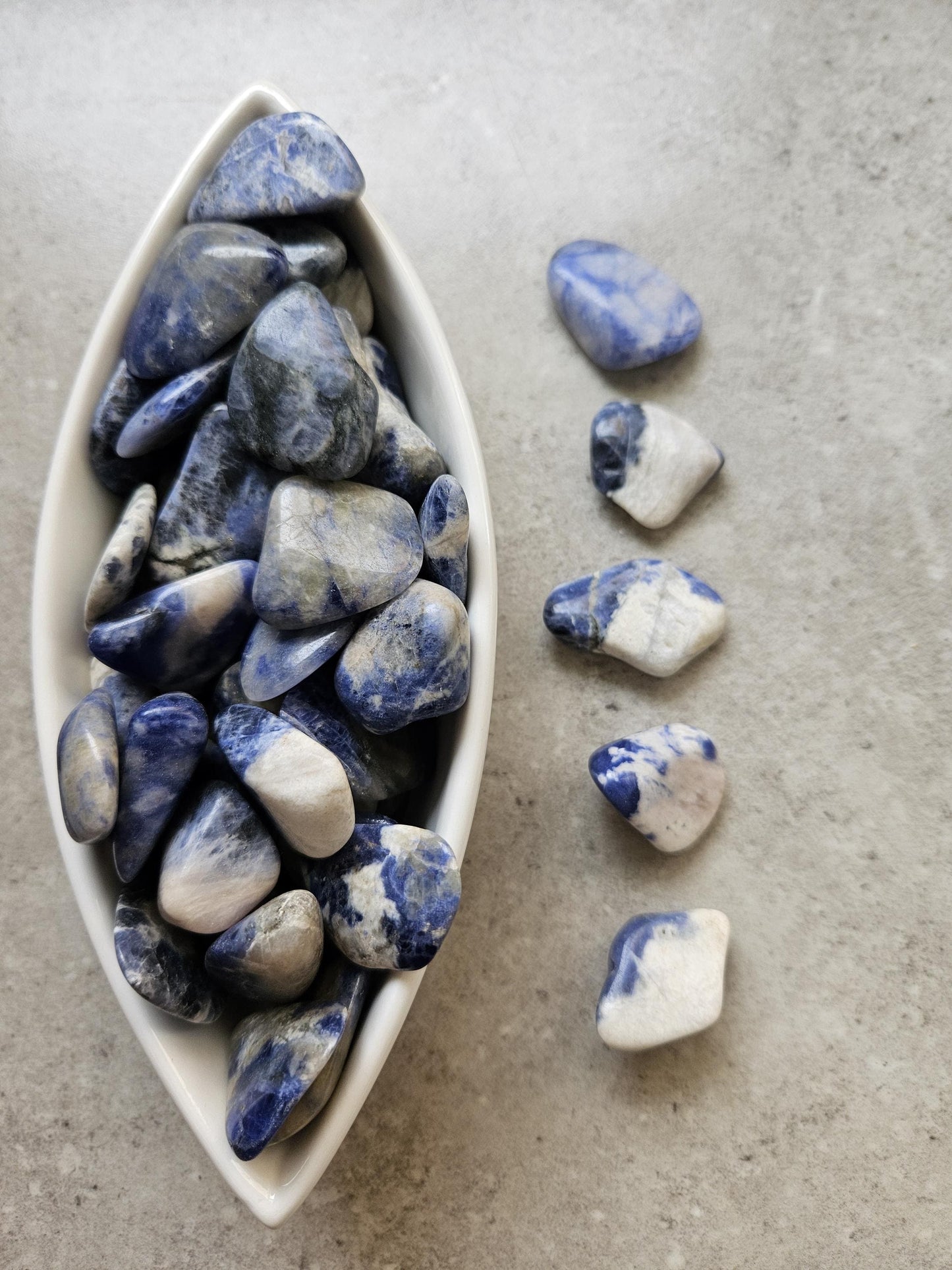 Sodalite tumbled stone One (1)