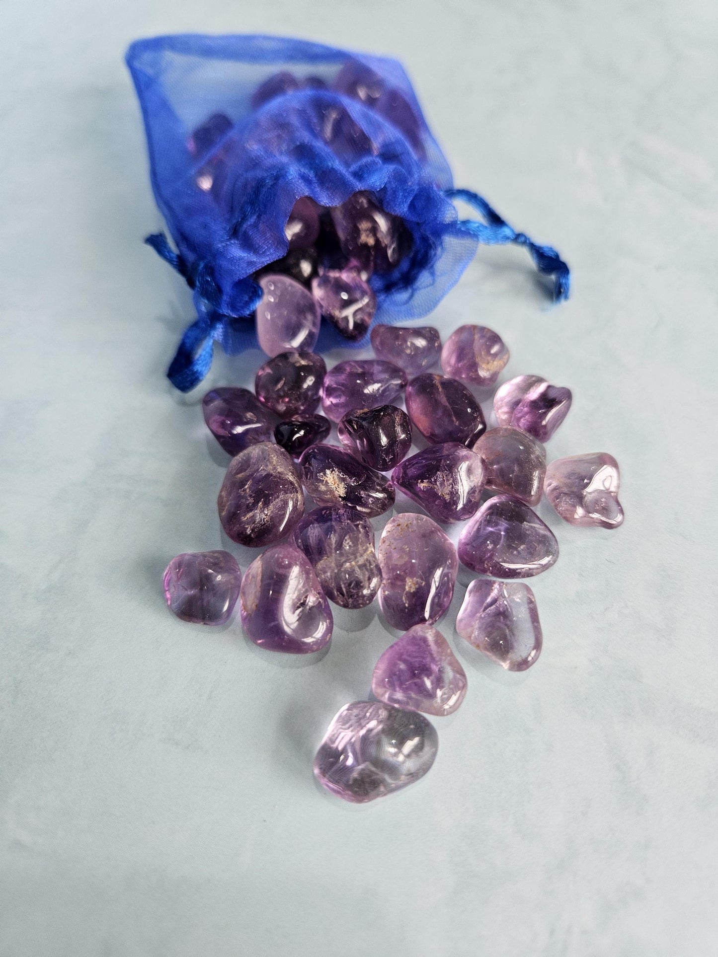 Amethyst mini tumbled stones bulk 100g