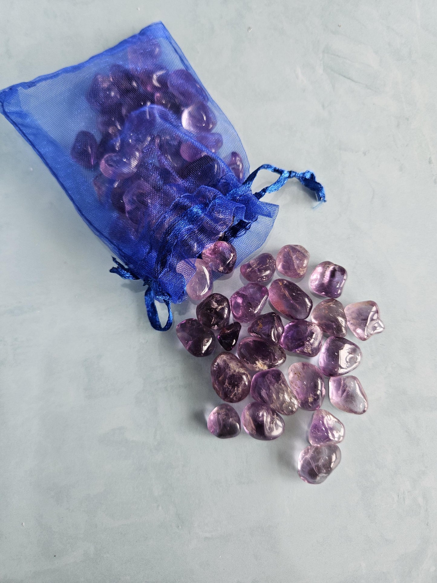 Amethyst mini tumbled stones bulk 100g