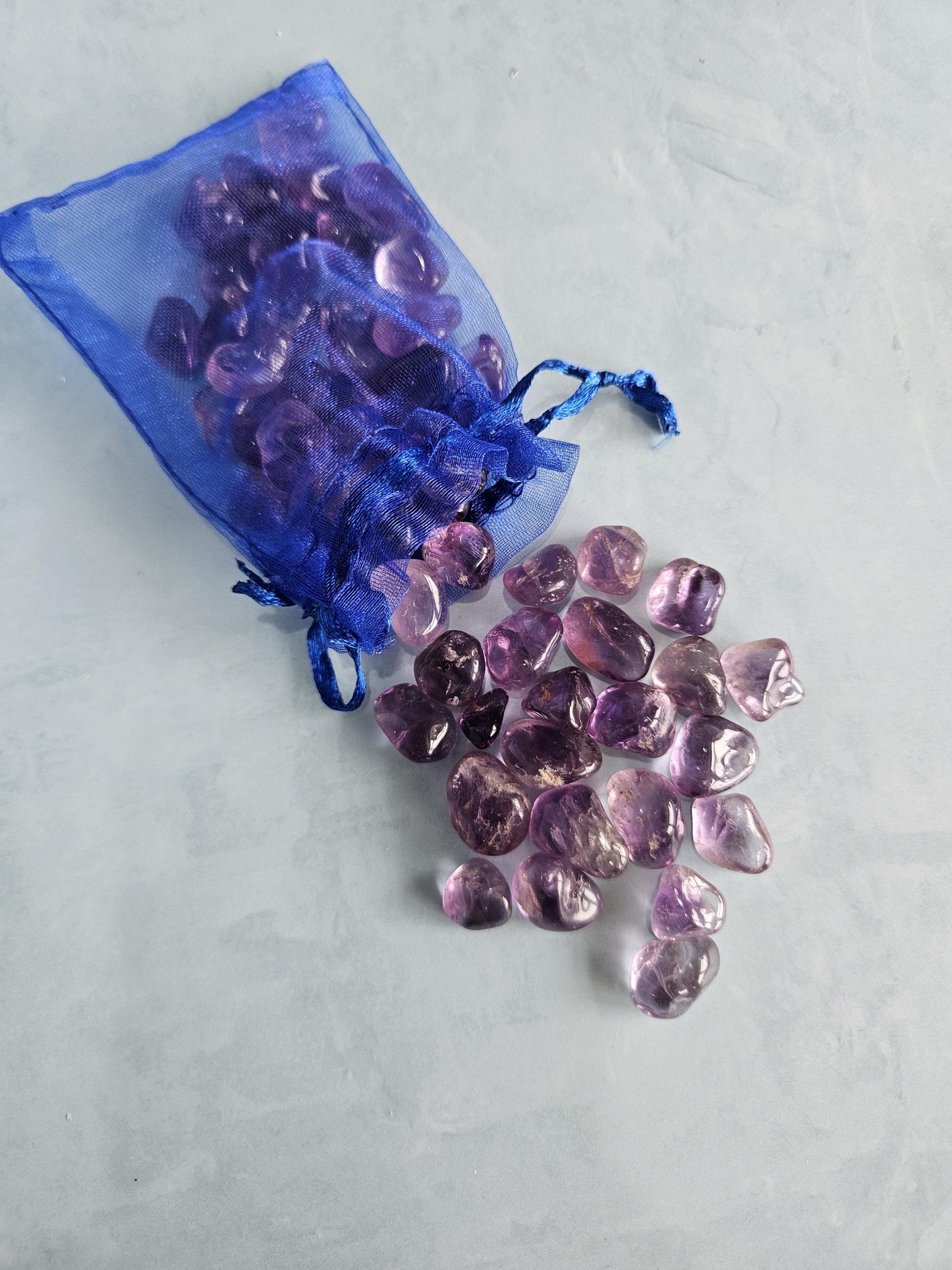 Amethyst mini tumbled stones bulk 100g