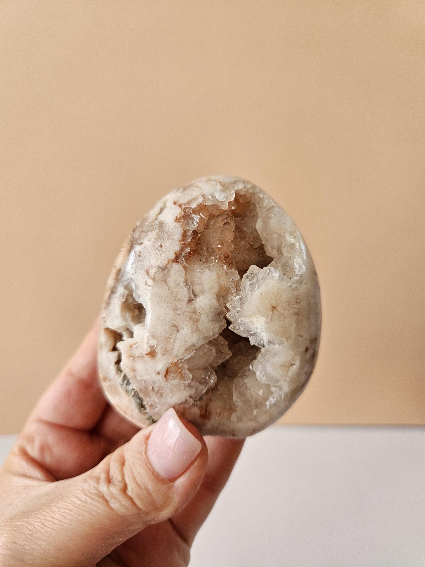 Pink Amethyst Freeform Egg Shaped