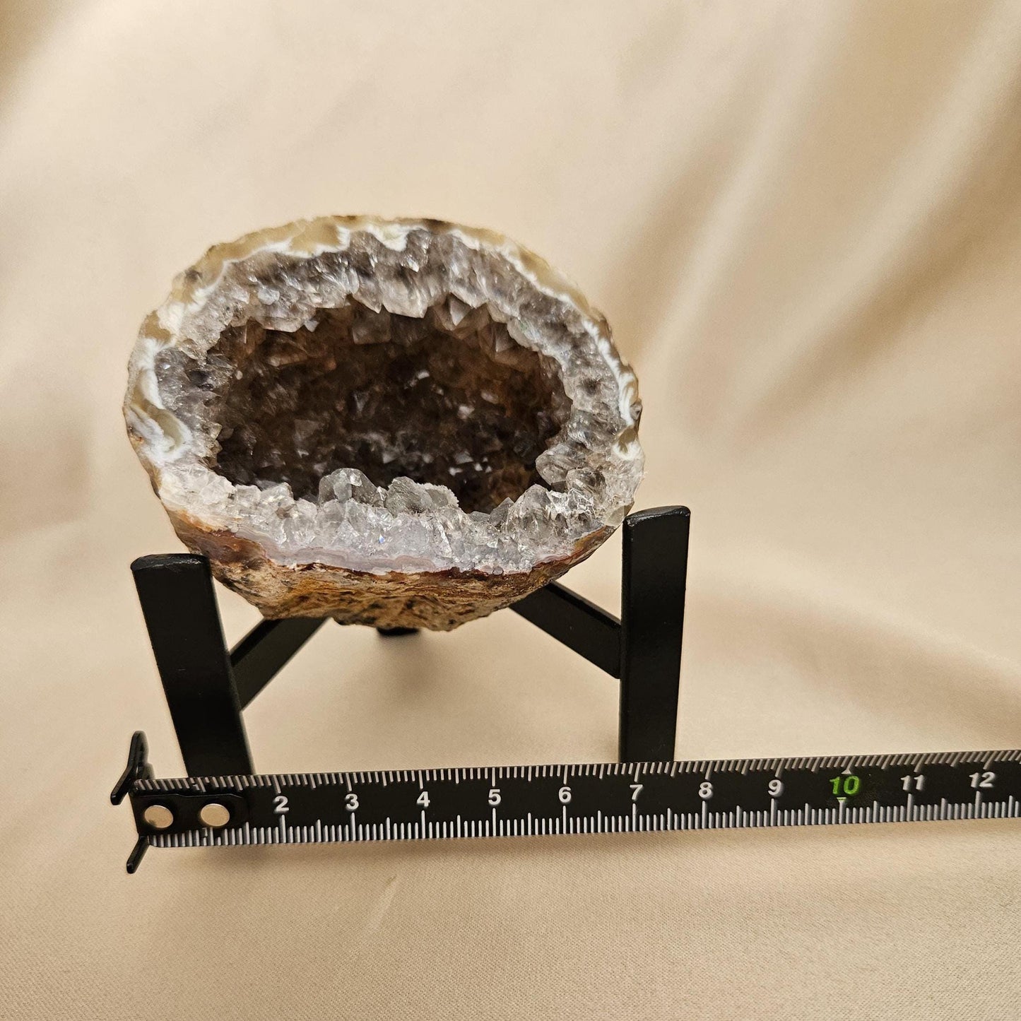 Agate Geode Cave Crystal Display