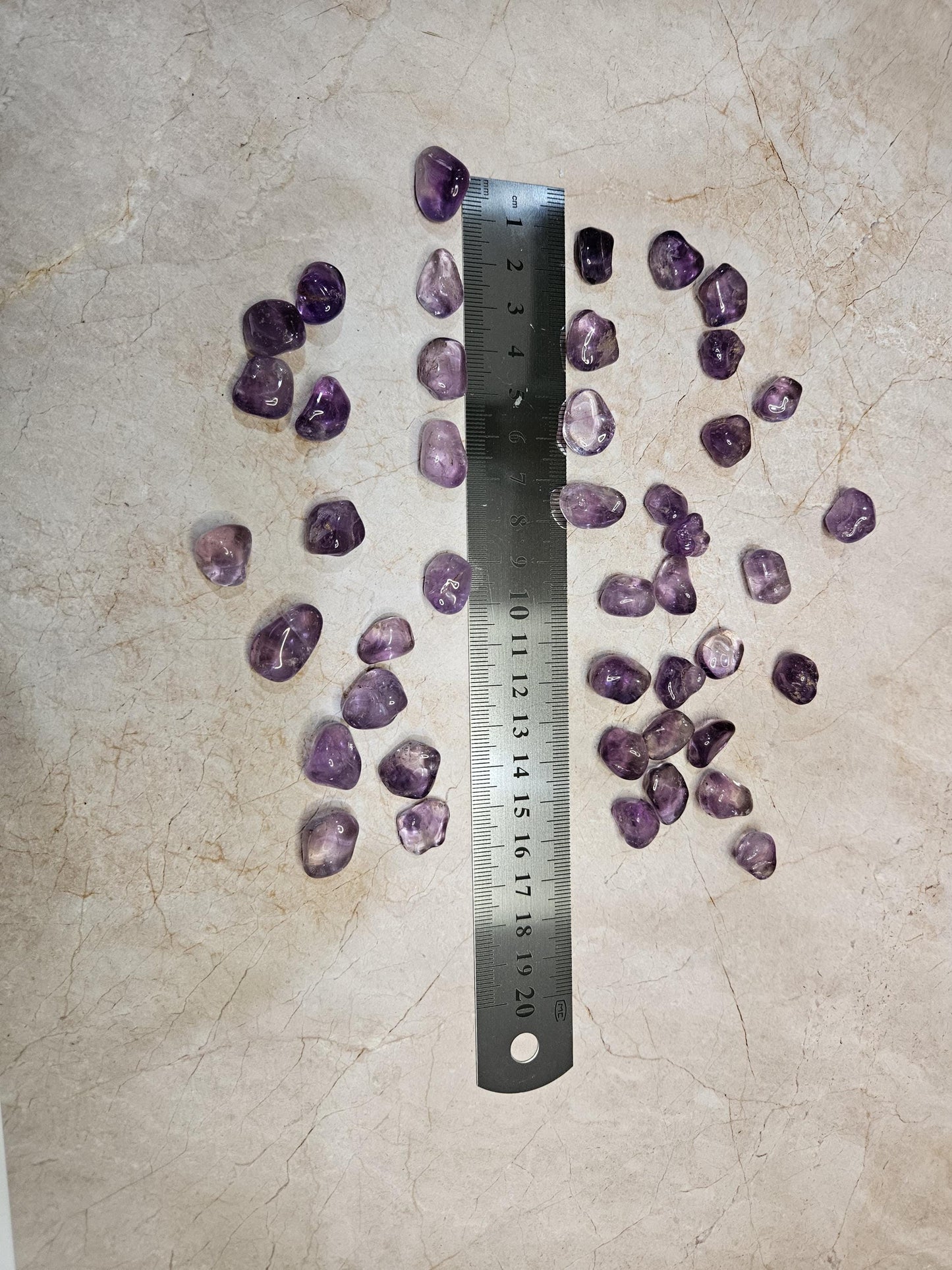 Amethyst mini tumbled stones bulk 100g