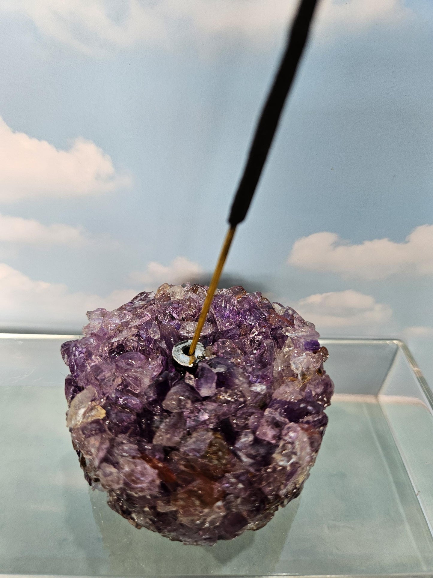 Amethyst Incense Holder