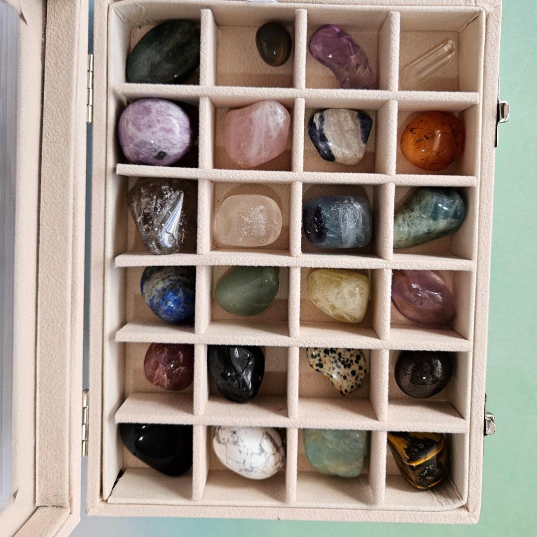 Tumbled stone crystal collection boxed crystal gift set starter crystal kit for beginners