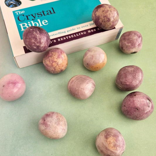 Lepidolite tumbled stone
