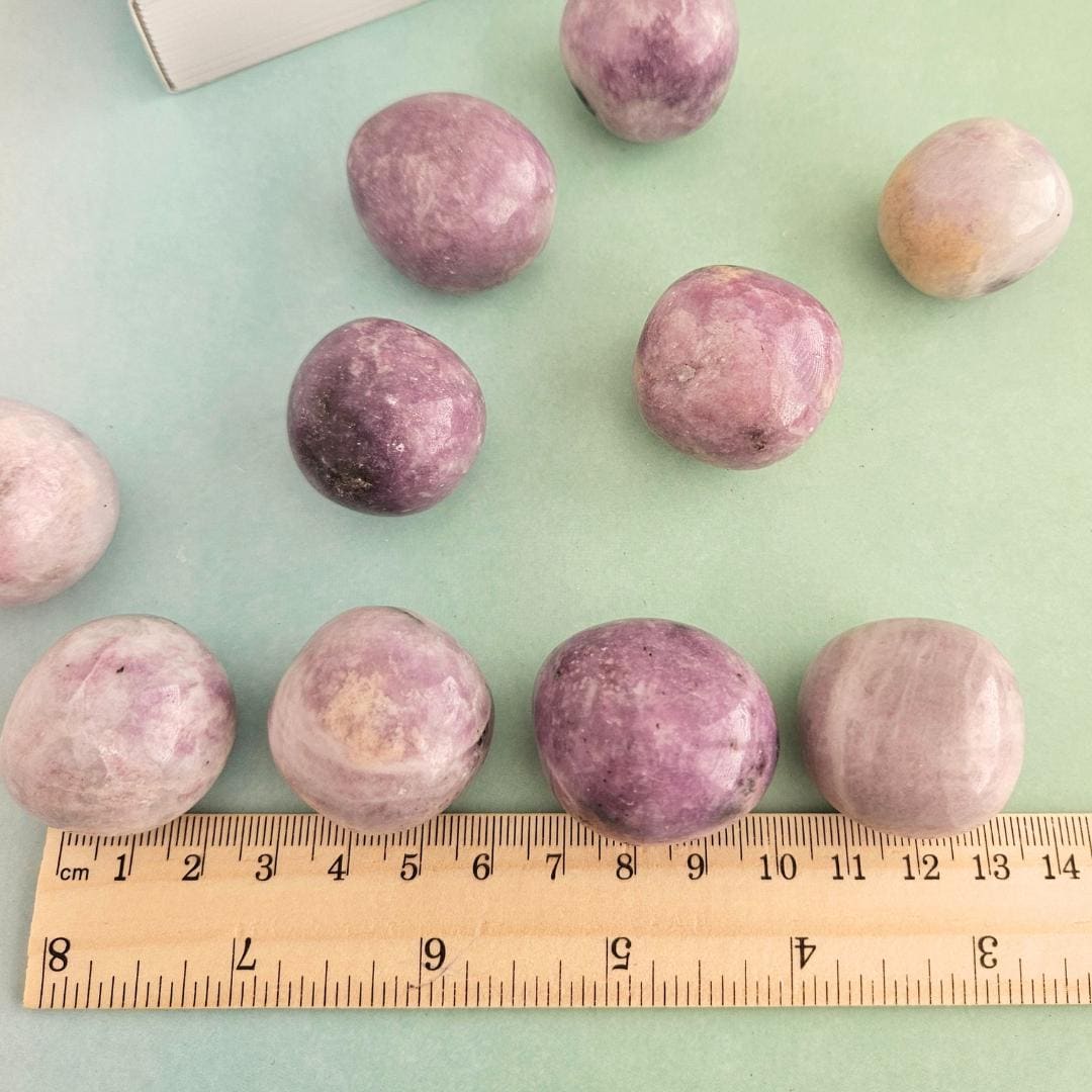 Lepidolite tumbled stone