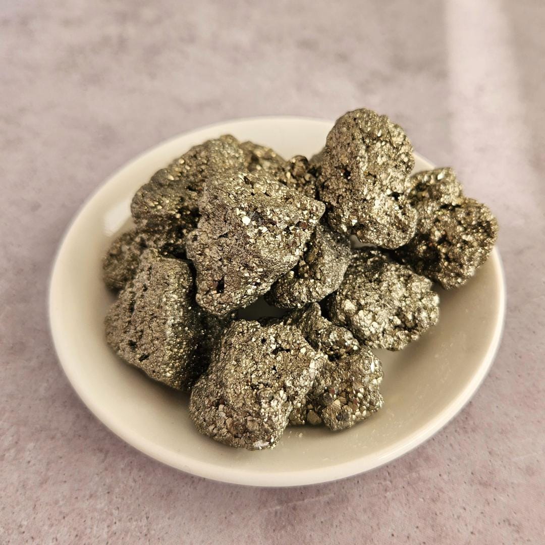 Raw pyrite cluster