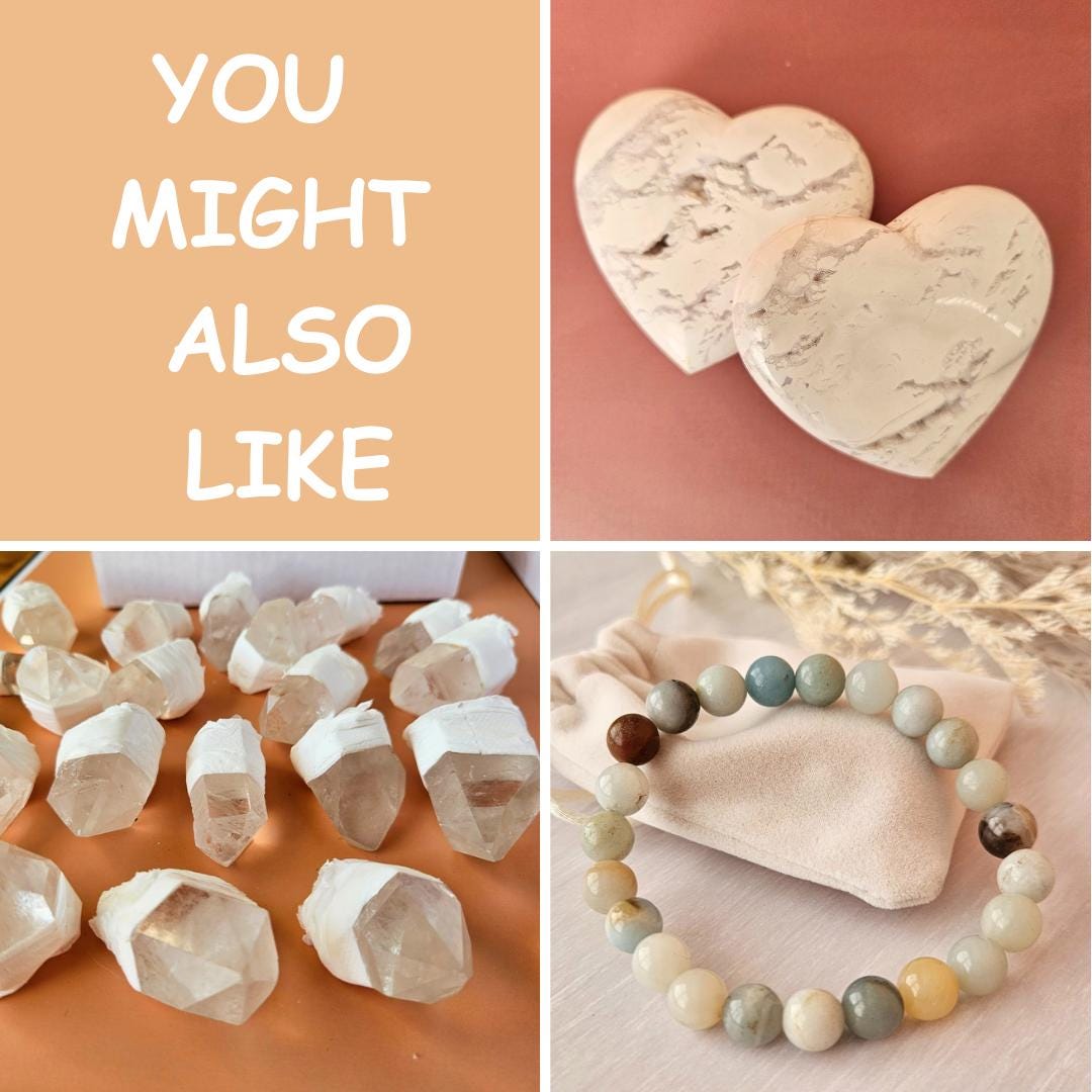 Clear quartz double terminated point rainbow inclusion