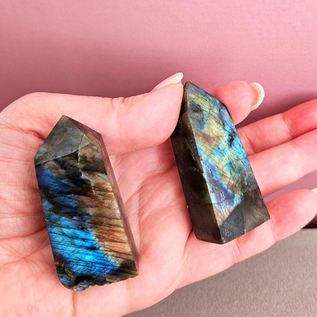 Labradorite tower polished point
