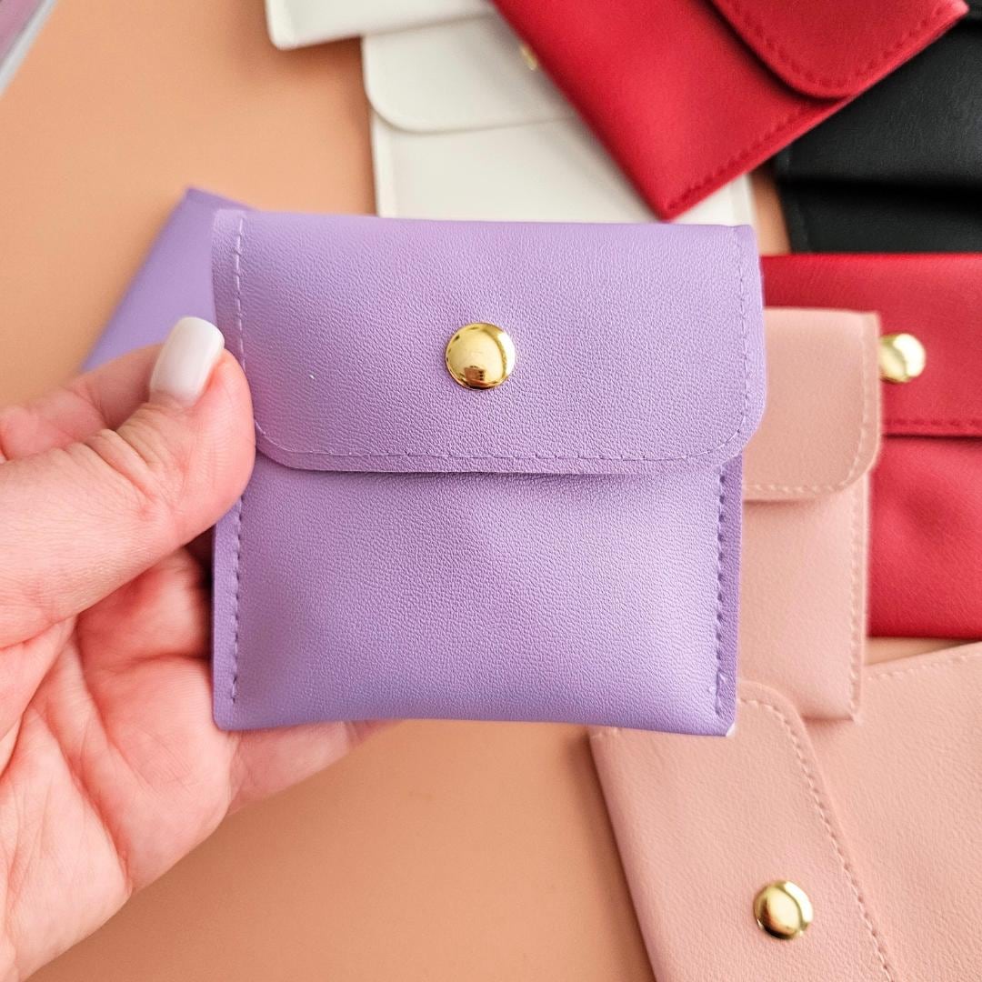 Crystal Jewelry Storage Pouch Small Travel Bag for Tumbled Stones Coin