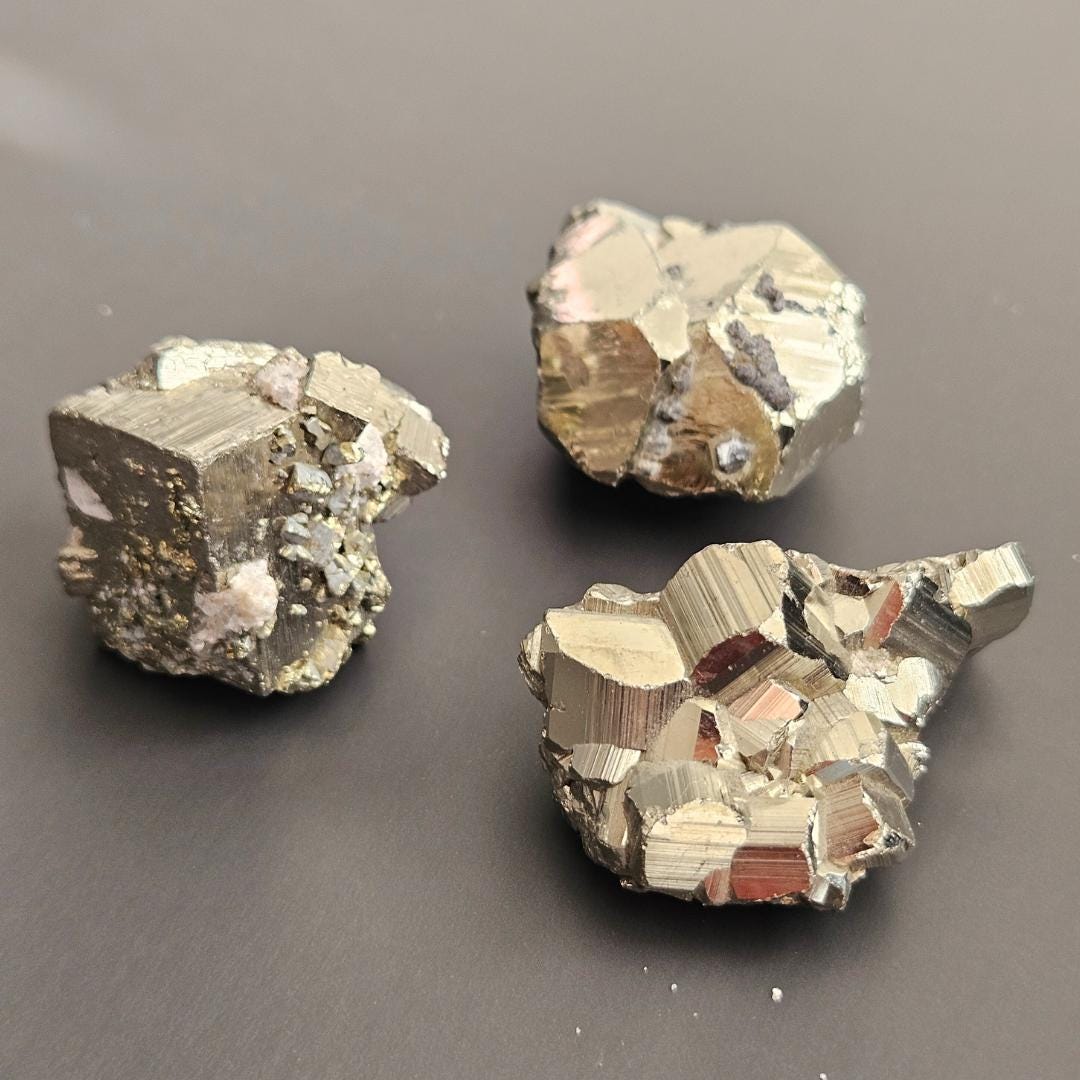 Pyrite Cluster Natural Crystal Fool’s Gold Confidence Protection Money