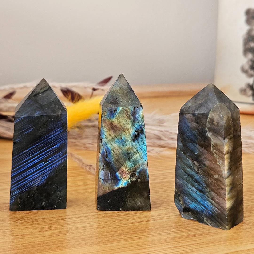 Labradorite tower polished point
