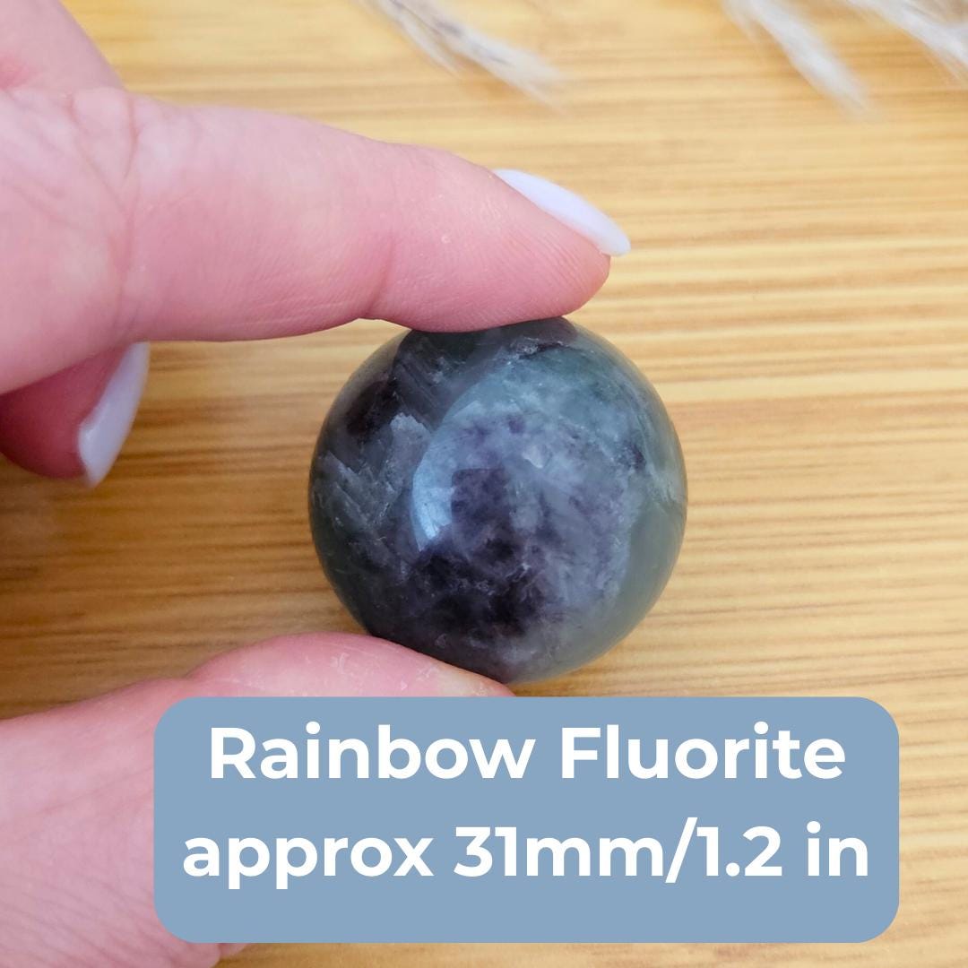 Set of 3 Crystal spheres rose quartz labradorite  fluorite