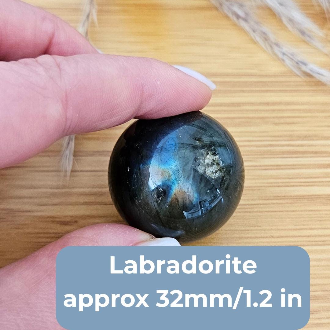 Set of 3 Crystal spheres rose quartz labradorite  fluorite