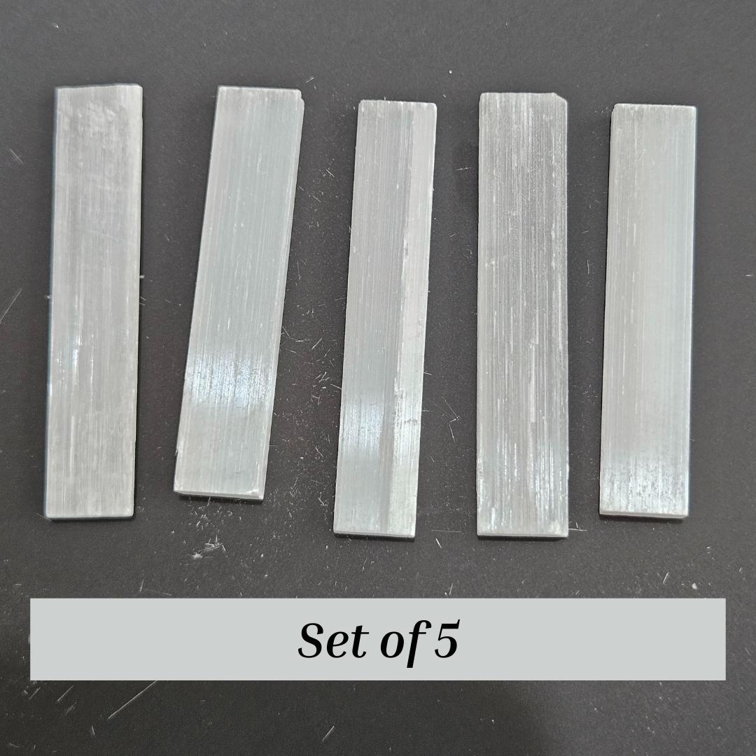 Selenite Stick Mini Raw Satin Spar for Energy Clearing Protection High