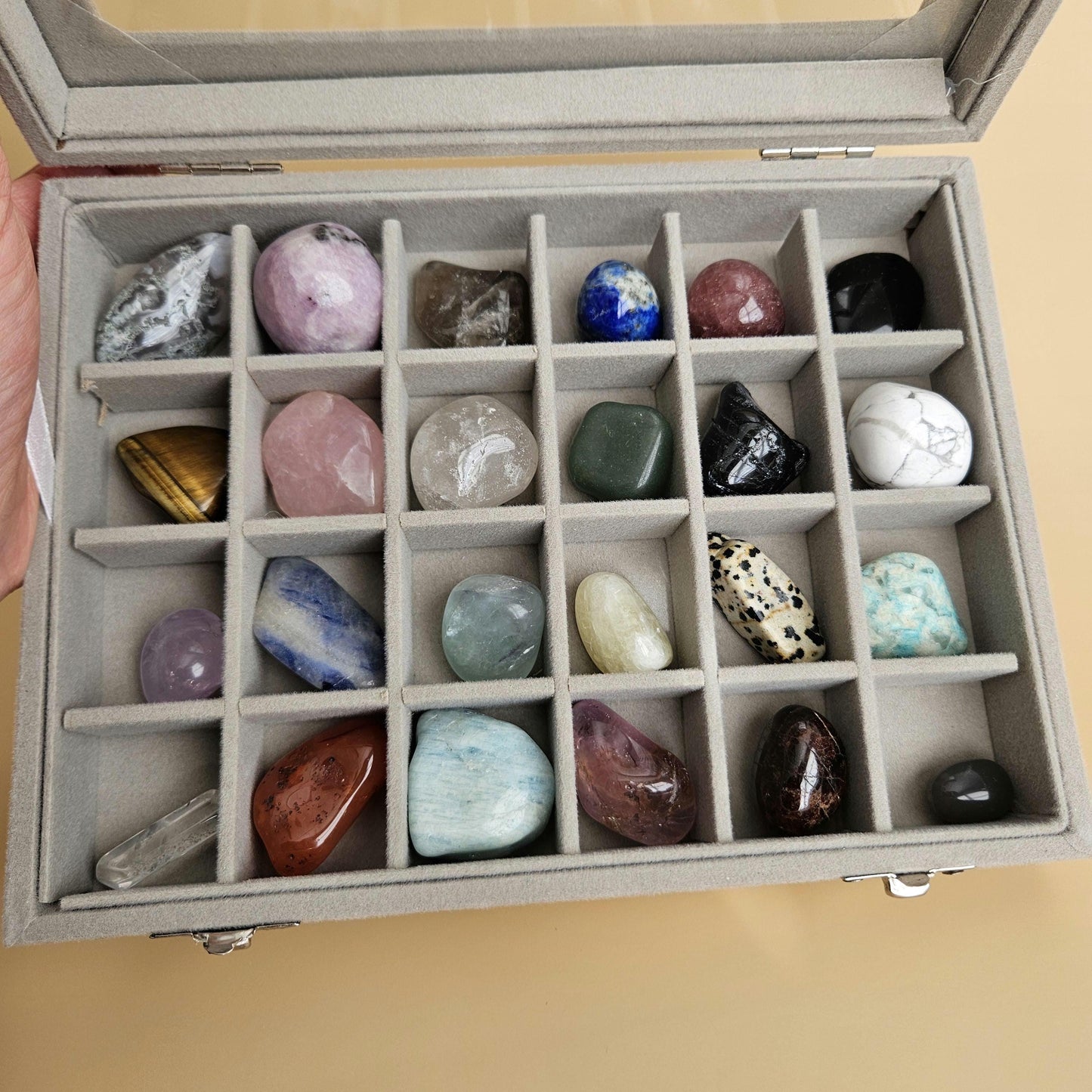 Tumbled stone crystal collection boxed crystal gift set starter crystal kit for beginners