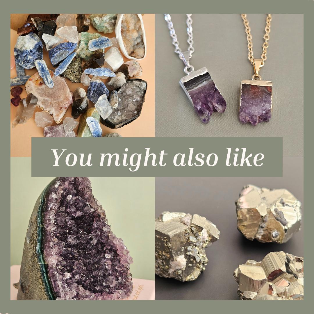 Amethyst mini tumbled stones bulk small natural purple crystal polishe