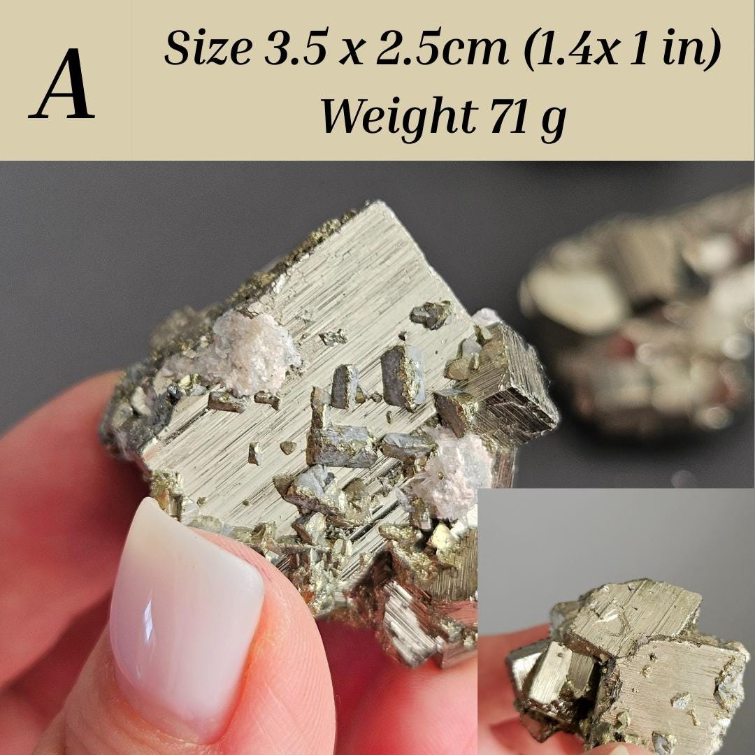 Pyrite Cluster Natural Crystal Fool’s Gold Confidence Protection Money