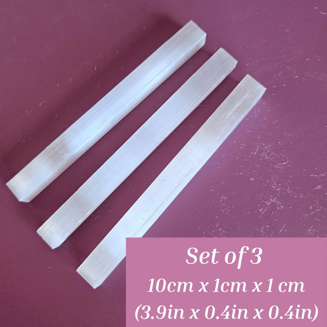 Selenite Crystal Sticks Satin Spar for Home Décor Mindfulness and Medi
