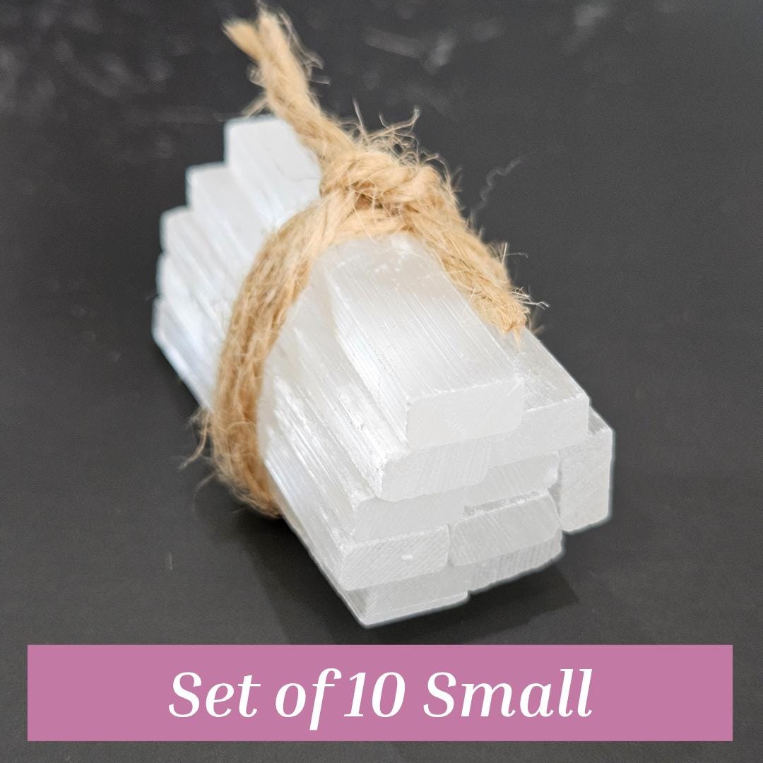 Bulk Selenite Sticks Satin Spar Crystals for Energy Cleansing Meditati