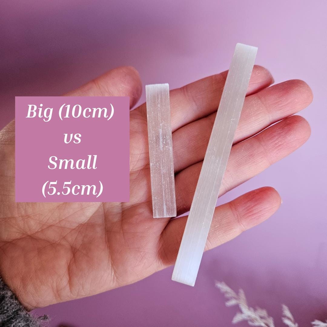 Bulk Selenite Sticks Satin Spar Crystals for Energy Cleansing Meditati