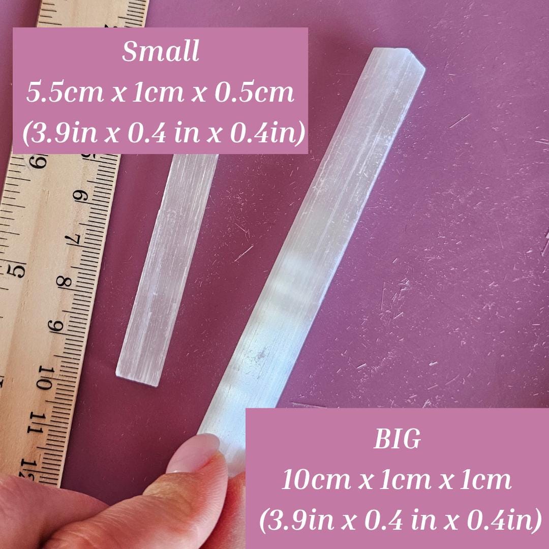 Bulk Selenite Sticks Satin Spar Crystals for Energy Cleansing Meditati