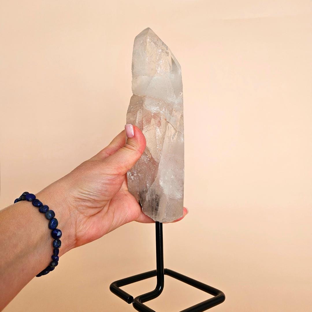 Clear Quartz Crystal Tower Gift for Her Birthday Gift Mindfulness Home